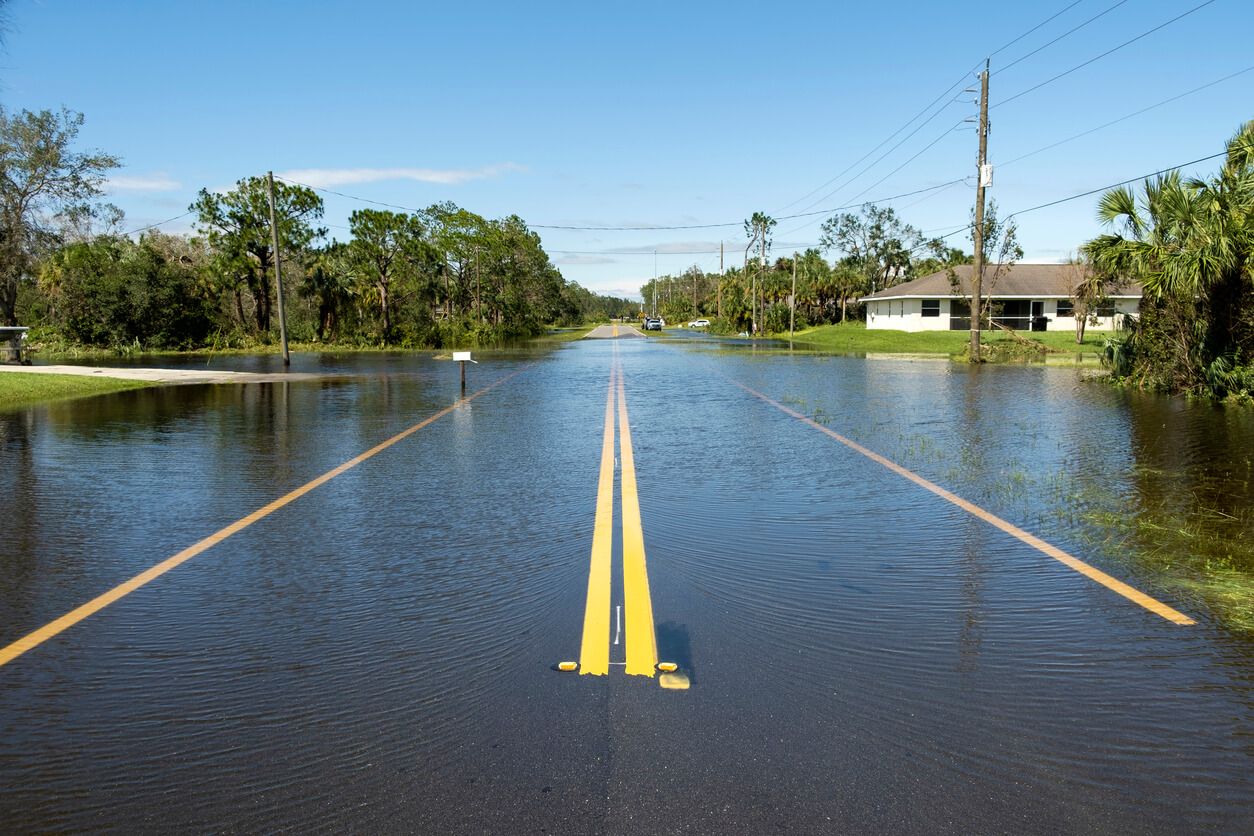 Photo of flooded area for FEMA Disaster Relief Inspections